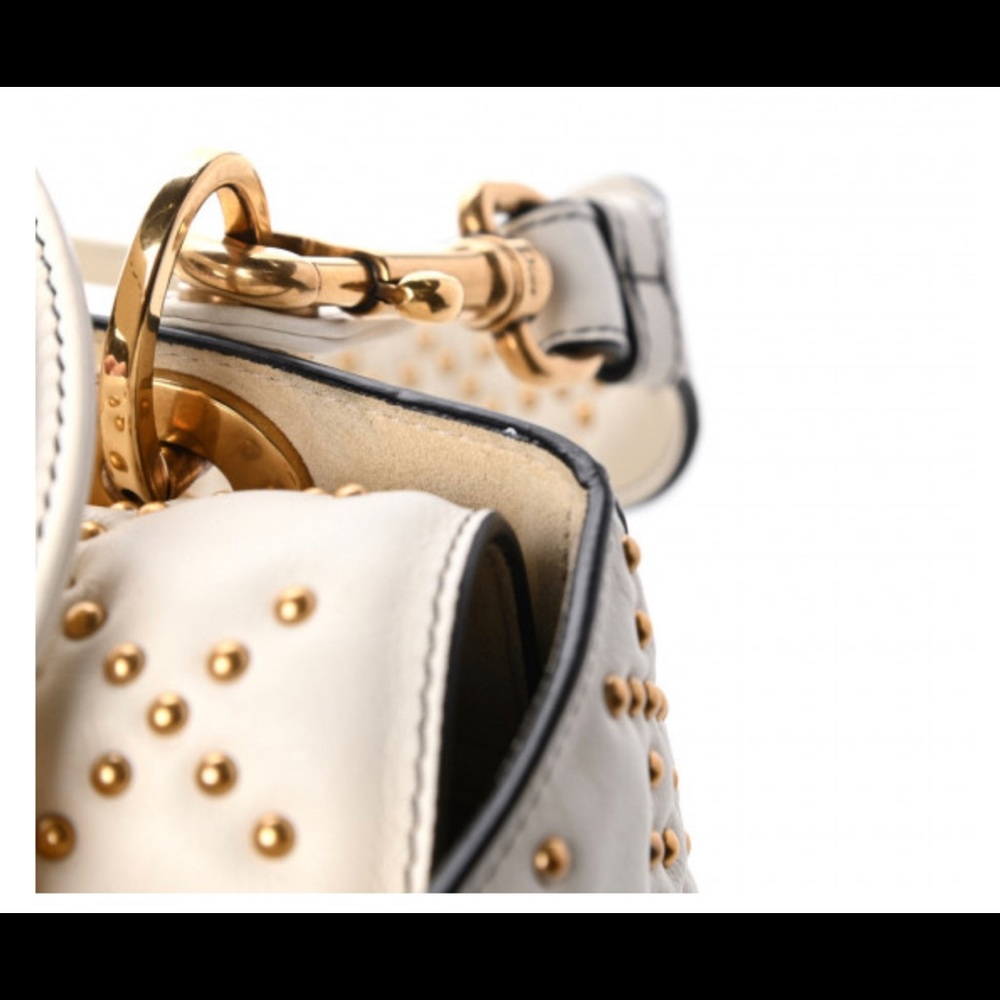 Christian Dior calfskin cannage brass studded medium Lady DIOR - Picture 12 of 13